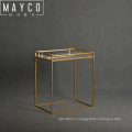 Mayco Stainless Steel Foldable Butler Serving Tray Portable Side End Tray Table for Sofa